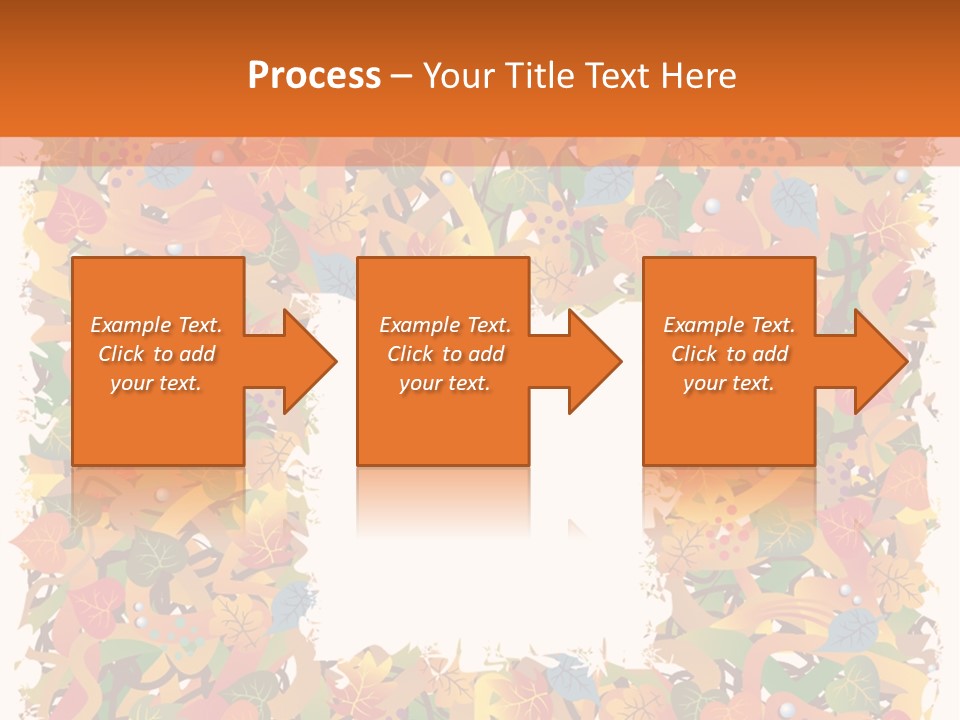 Grunge Drop Foliage PowerPoint Template