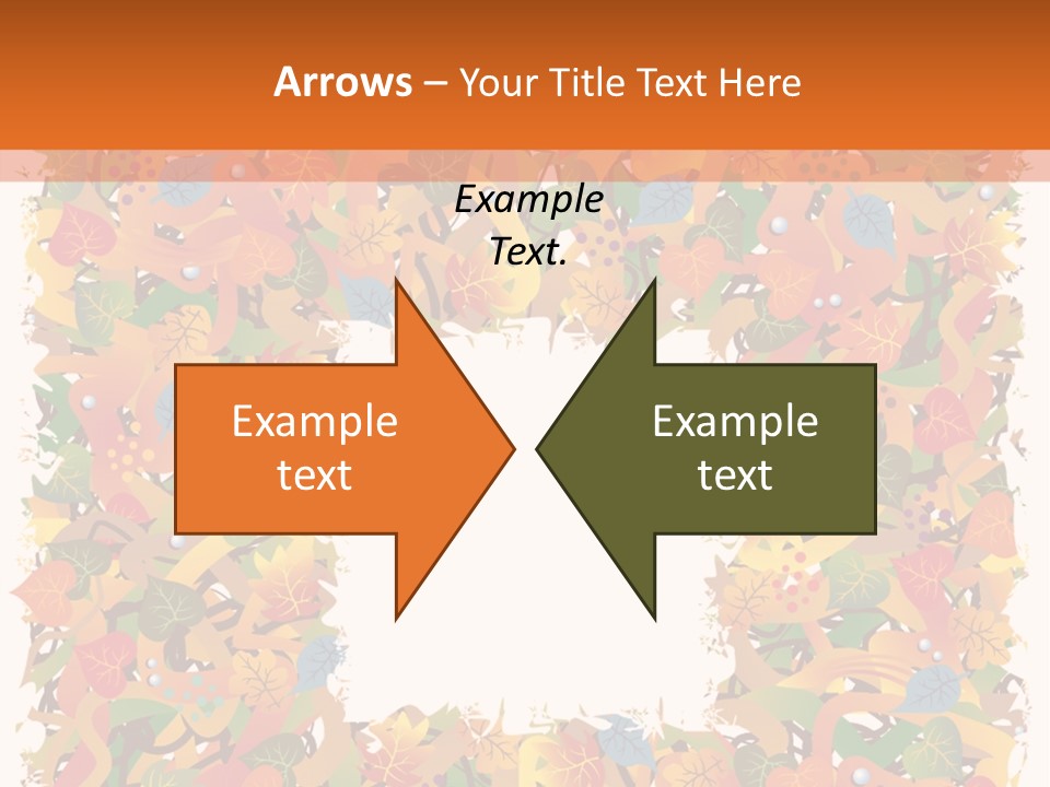 Grunge Drop Foliage PowerPoint Template