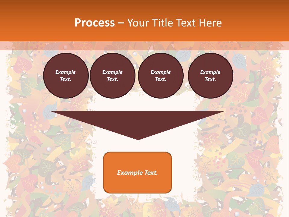 Grunge Drop Foliage PowerPoint Template