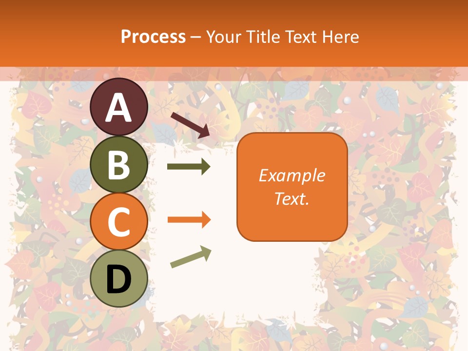 Grunge Drop Foliage PowerPoint Template