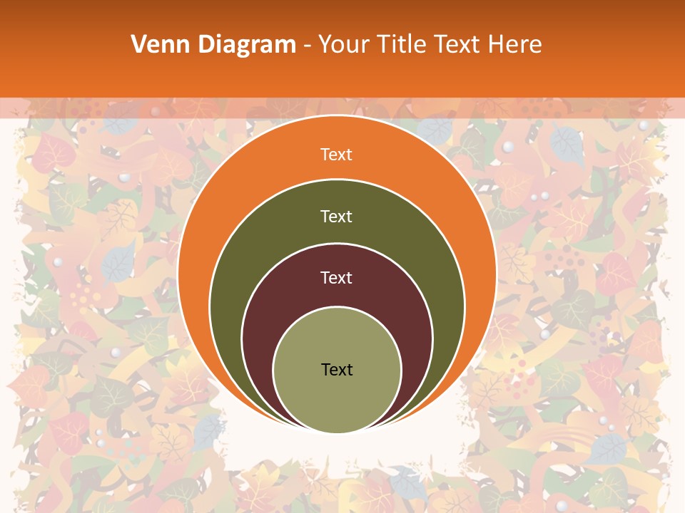 Grunge Drop Foliage PowerPoint Template