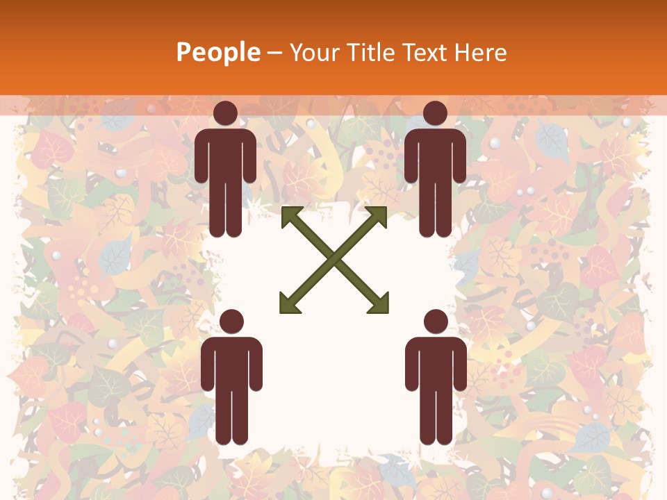 Grunge Drop Foliage PowerPoint Template