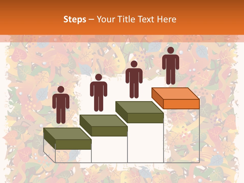 Grunge Drop Foliage PowerPoint Template