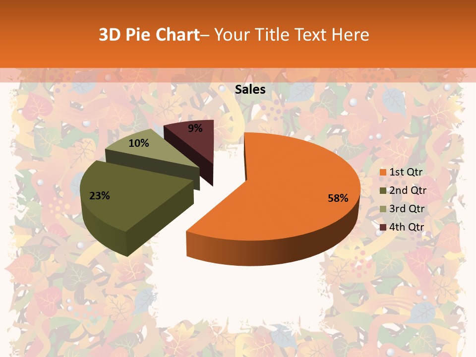 Grunge Drop Foliage PowerPoint Template