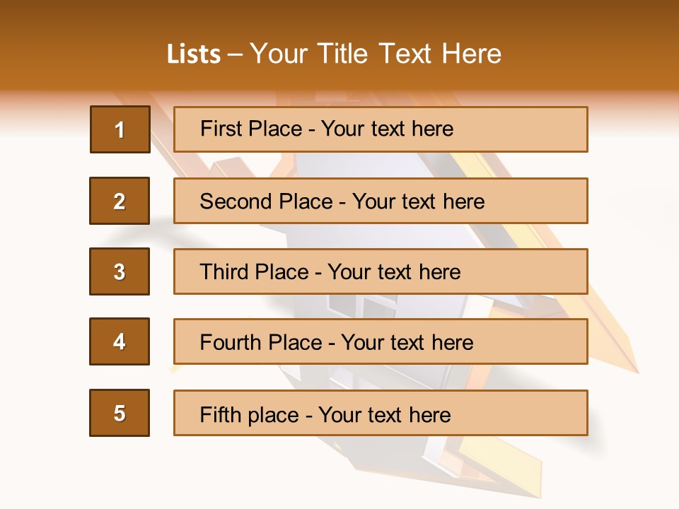A House With A Gold Arrow Coming Out Of It PowerPoint Template