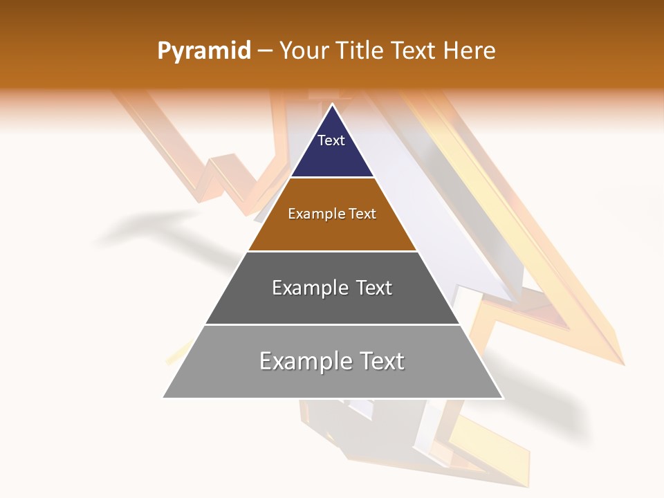 A House With A Gold Arrow Coming Out Of It PowerPoint Template