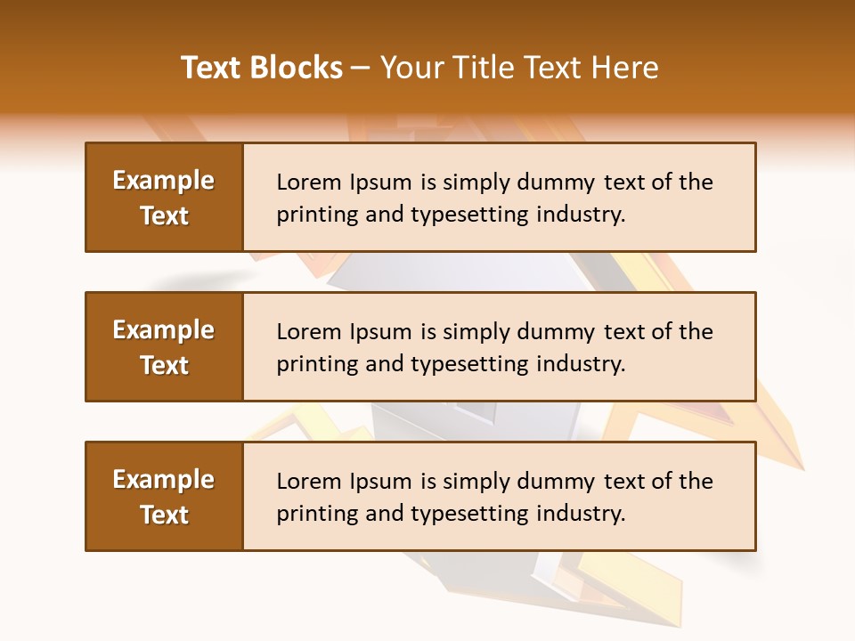 A House With A Gold Arrow Coming Out Of It PowerPoint Template