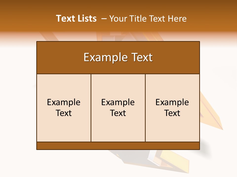 A House With A Gold Arrow Coming Out Of It PowerPoint Template