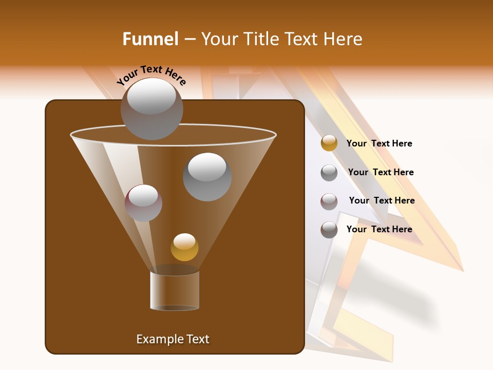 A House With A Gold Arrow Coming Out Of It PowerPoint Template