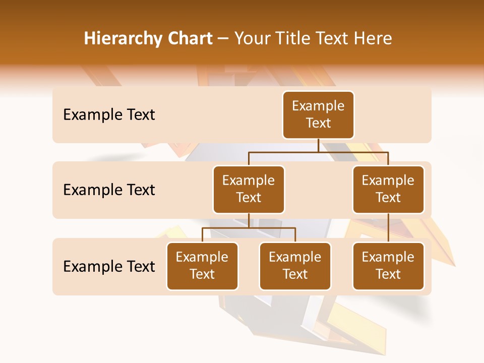 A House With A Gold Arrow Coming Out Of It PowerPoint Template