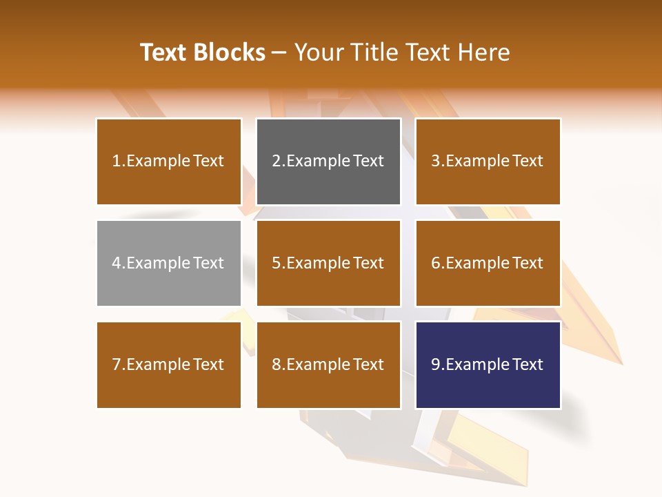 A House With A Gold Arrow Coming Out Of It PowerPoint Template