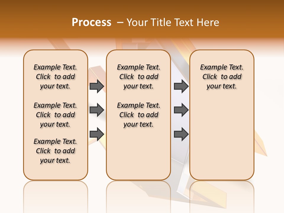 A House With A Gold Arrow Coming Out Of It PowerPoint Template