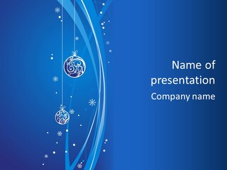 Cold White Christmas PowerPoint Template