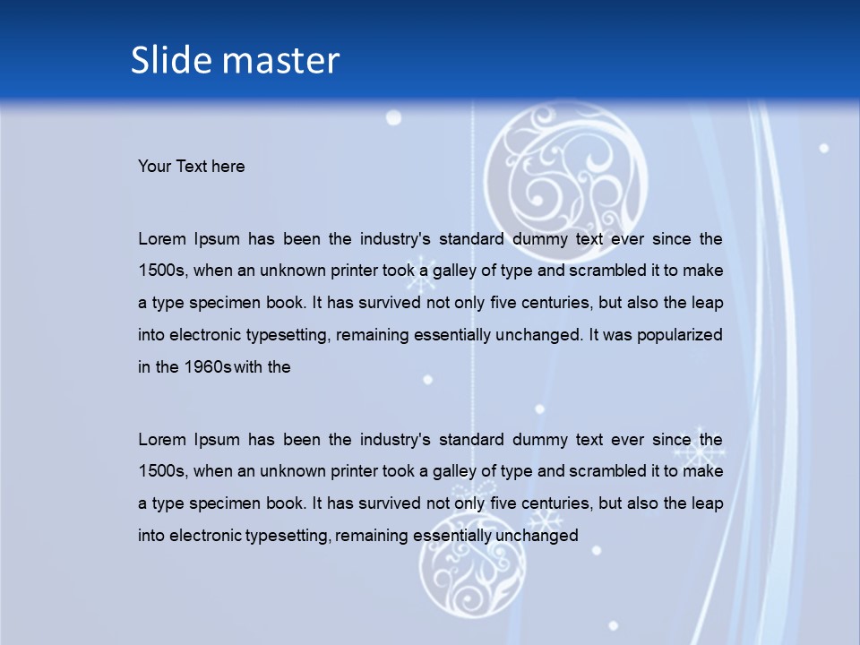 Cold White Christmas PowerPoint Template