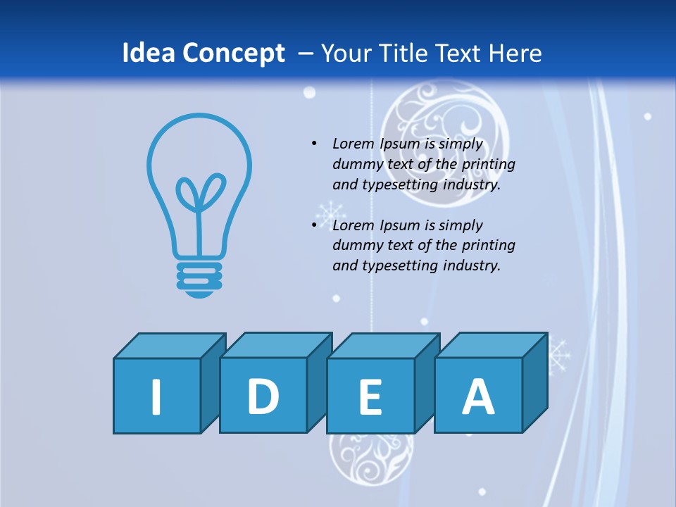 Cold White Christmas PowerPoint Template