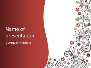 Plant Ornate Scratch PowerPoint Template