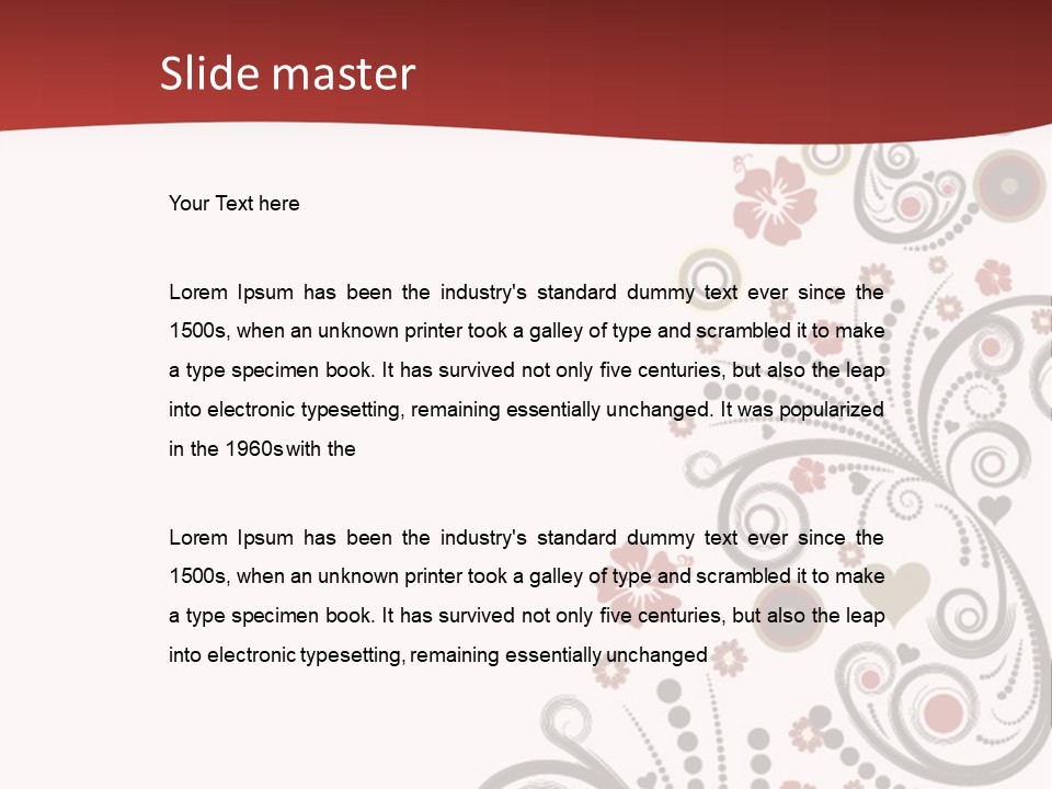 Plant Ornate Scratch PowerPoint Template