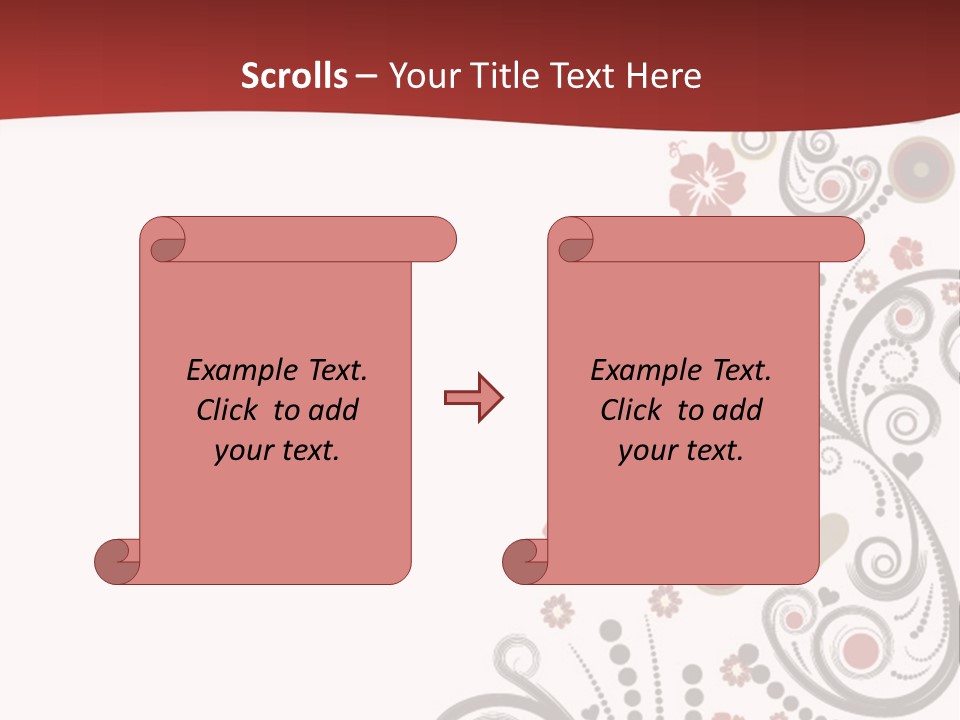 Plant Ornate Scratch PowerPoint Template