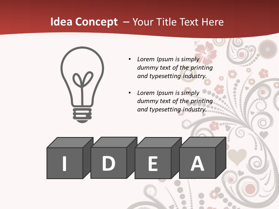 Plant Ornate Scratch PowerPoint Template