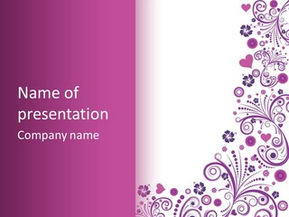 Vines Ornament Modern PowerPoint Template