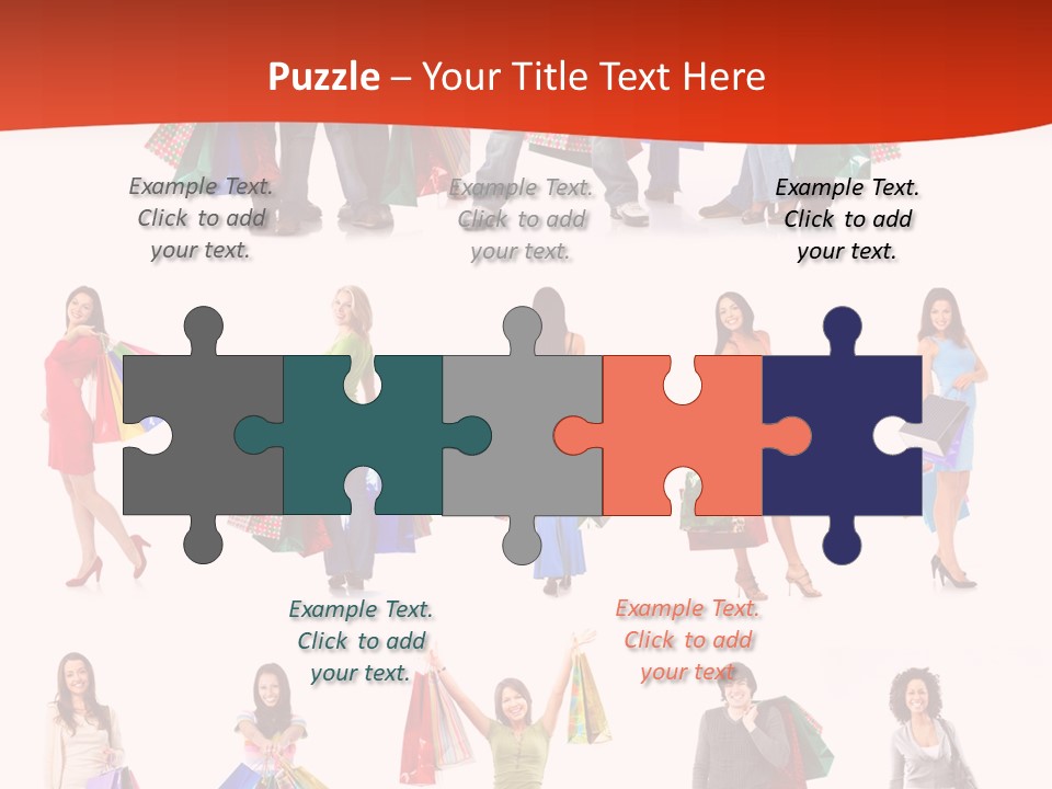 Group Background Market PowerPoint Template