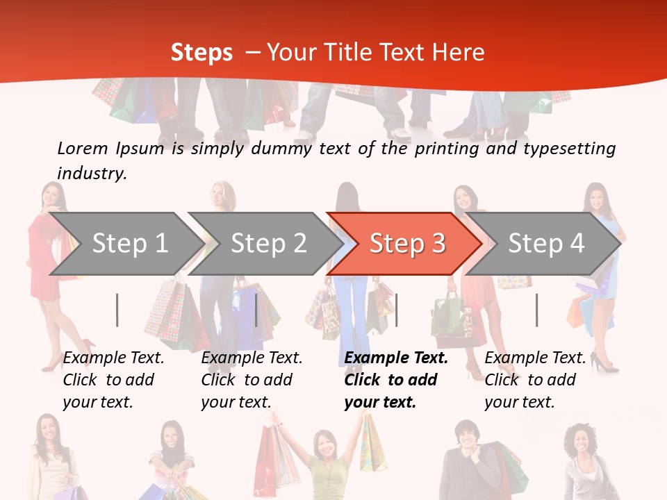 Group Background Market PowerPoint Template