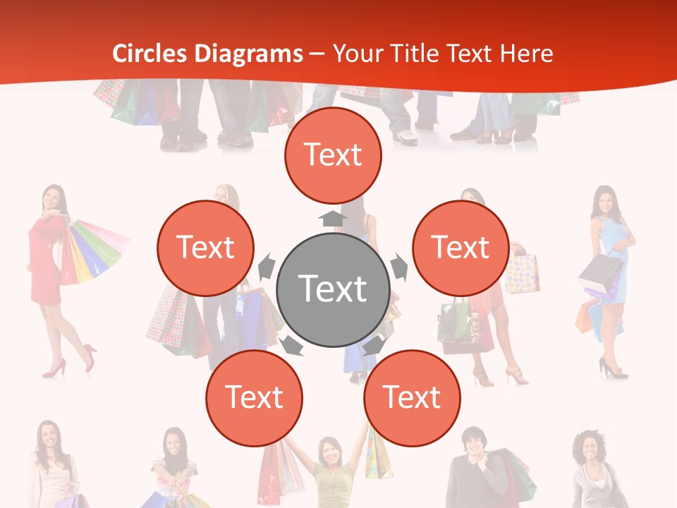 Group Background Market PowerPoint Template