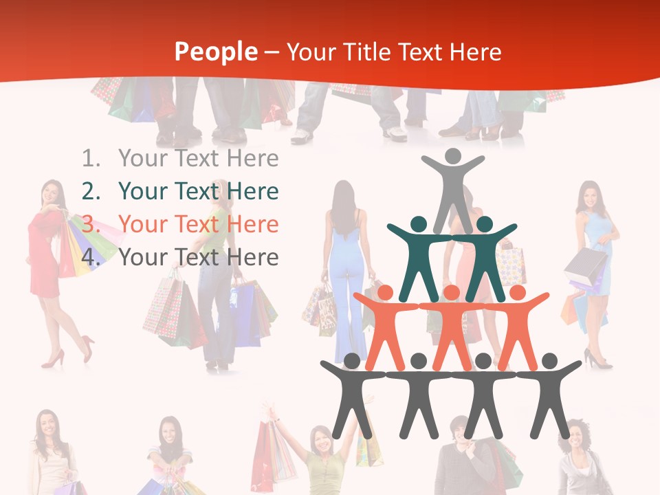 Group Background Market PowerPoint Template