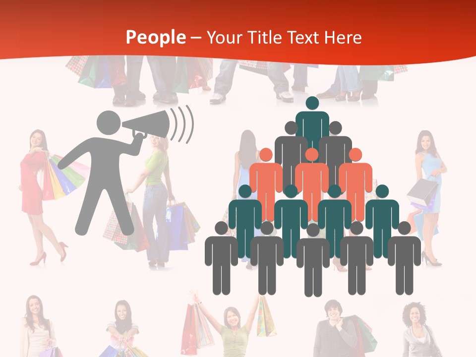 Group Background Market PowerPoint Template