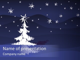 Snow Silent Cold PowerPoint Template