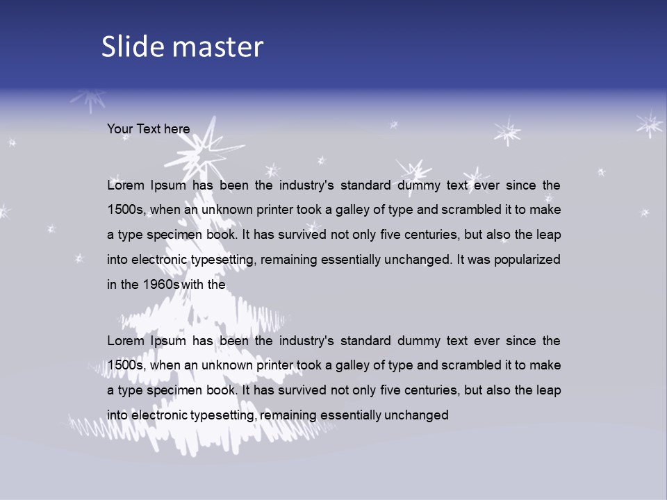 Snow Silent Cold PowerPoint Template
