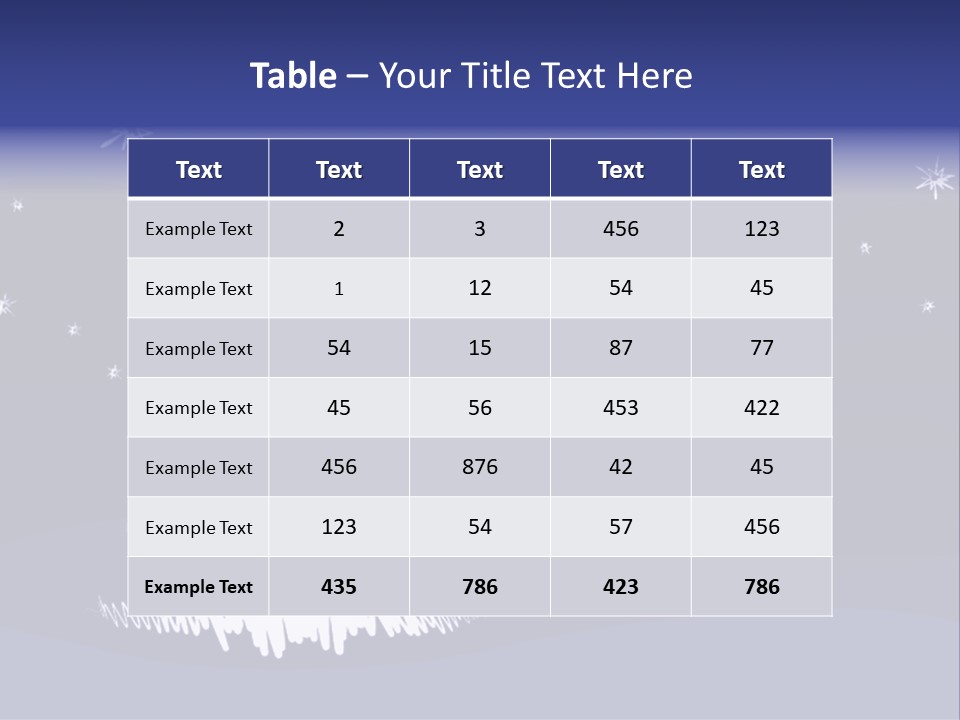 Snow Silent Cold PowerPoint Template