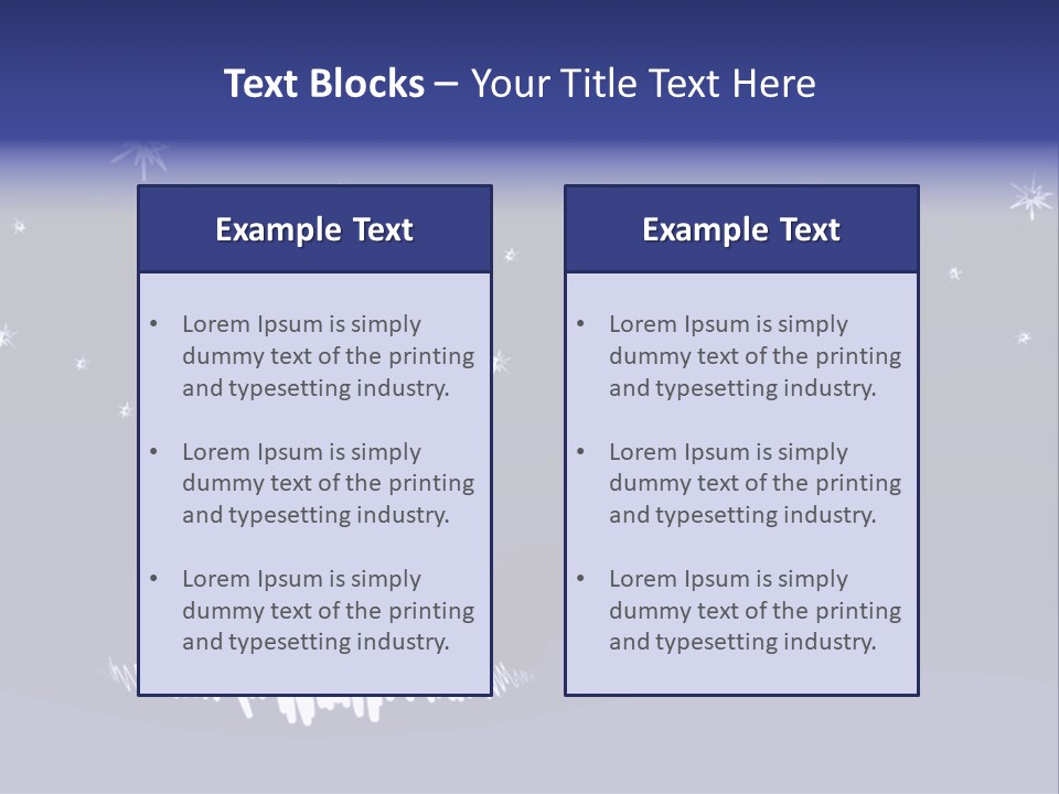Snow Silent Cold PowerPoint Template