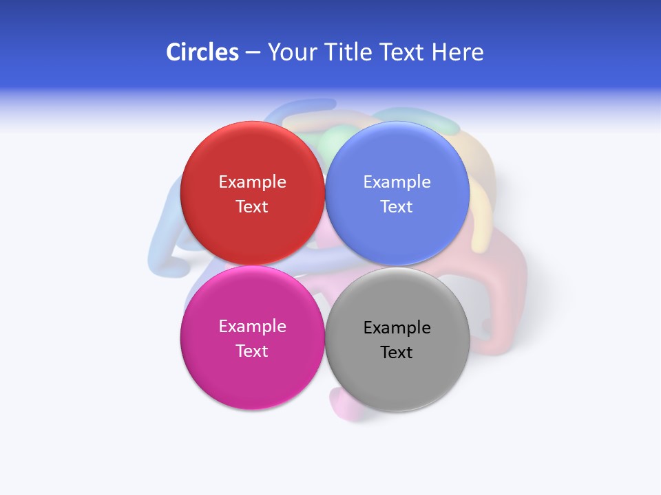 A Group Of Colorful People Hugging Each Other PowerPoint Template