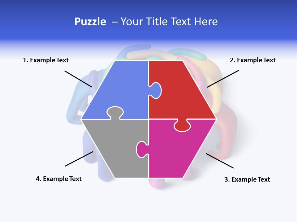 A Group Of Colorful People Hugging Each Other PowerPoint Template