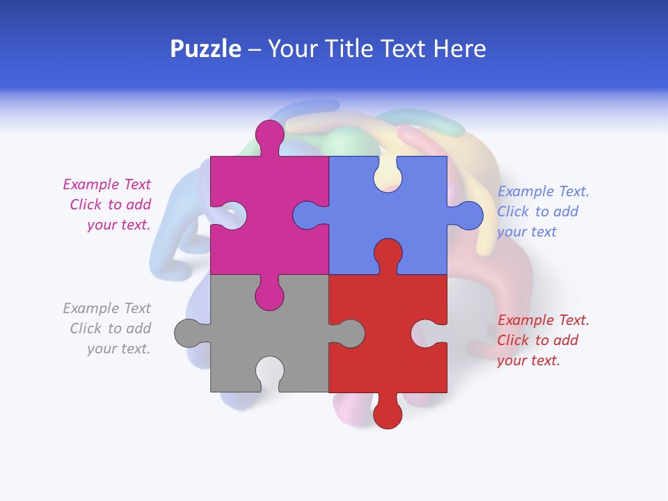 A Group Of Colorful People Hugging Each Other PowerPoint Template