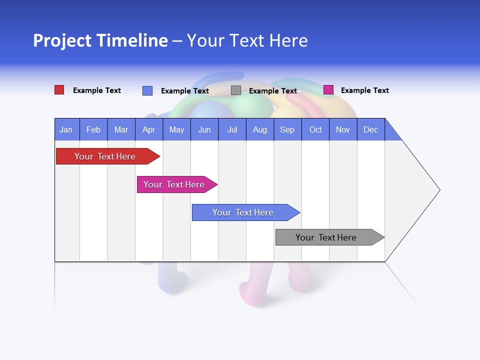 A Group Of Colorful People Hugging Each Other PowerPoint Template