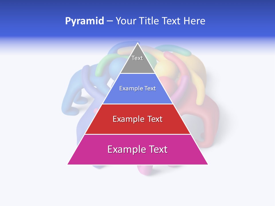 A Group Of Colorful People Hugging Each Other PowerPoint Template