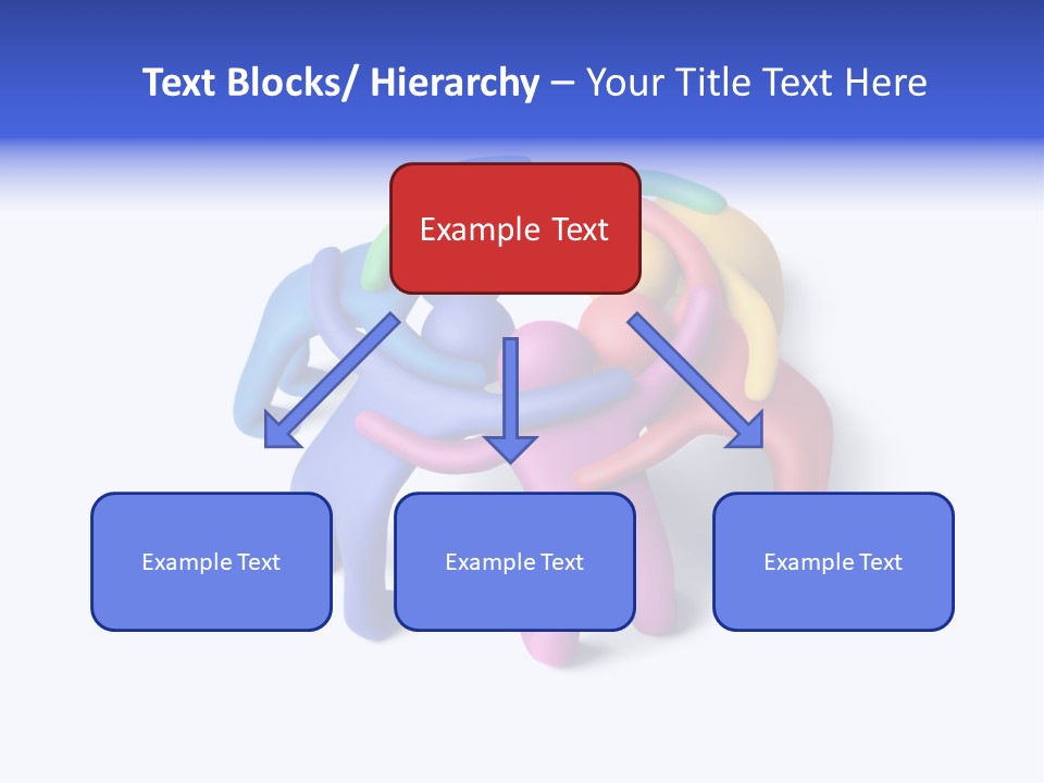 A Group Of Colorful People Hugging Each Other PowerPoint Template