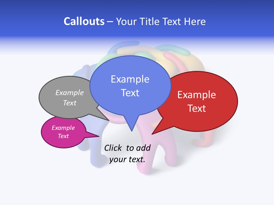A Group Of Colorful People Hugging Each Other PowerPoint Template