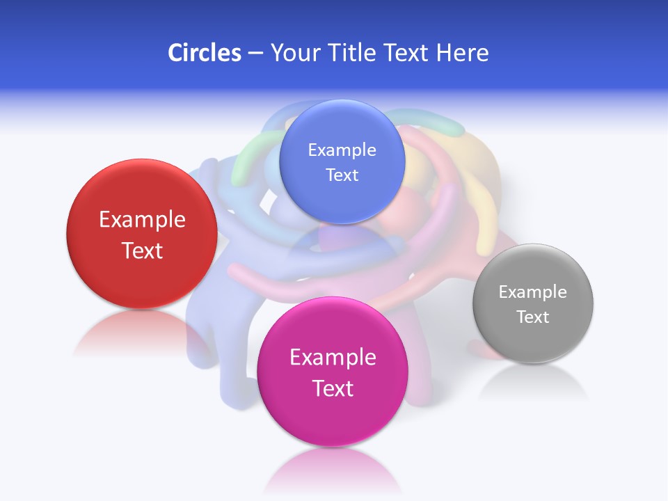 A Group Of Colorful People Hugging Each Other PowerPoint Template