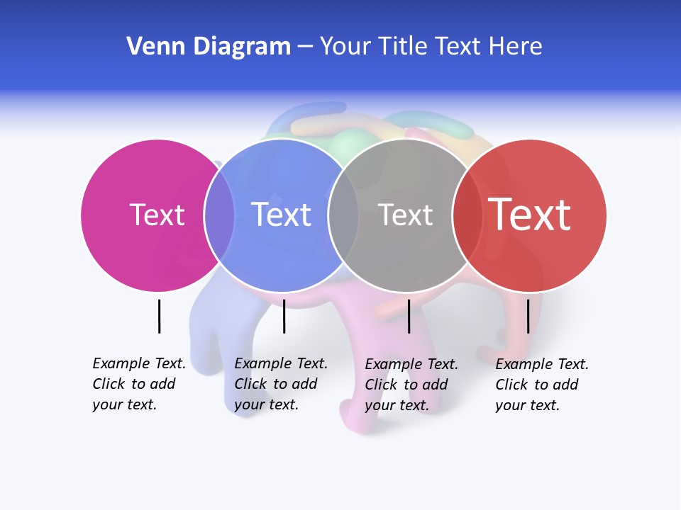 A Group Of Colorful People Hugging Each Other PowerPoint Template