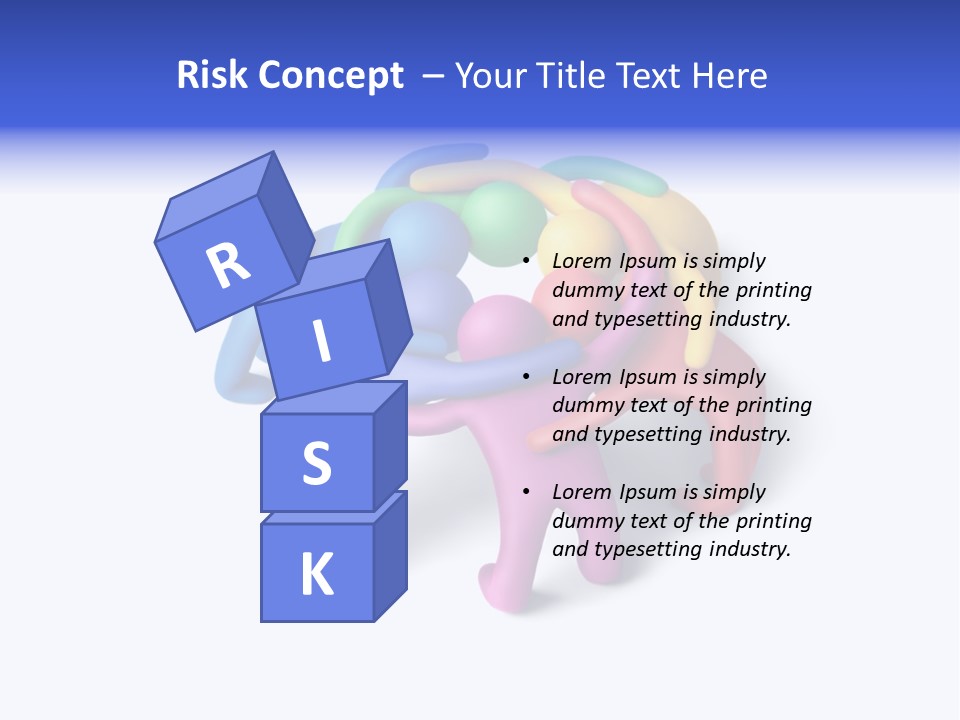 A Group Of Colorful People Hugging Each Other PowerPoint Template