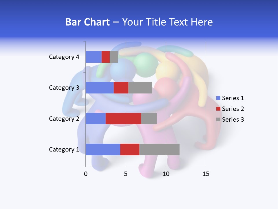 A Group Of Colorful People Hugging Each Other PowerPoint Template