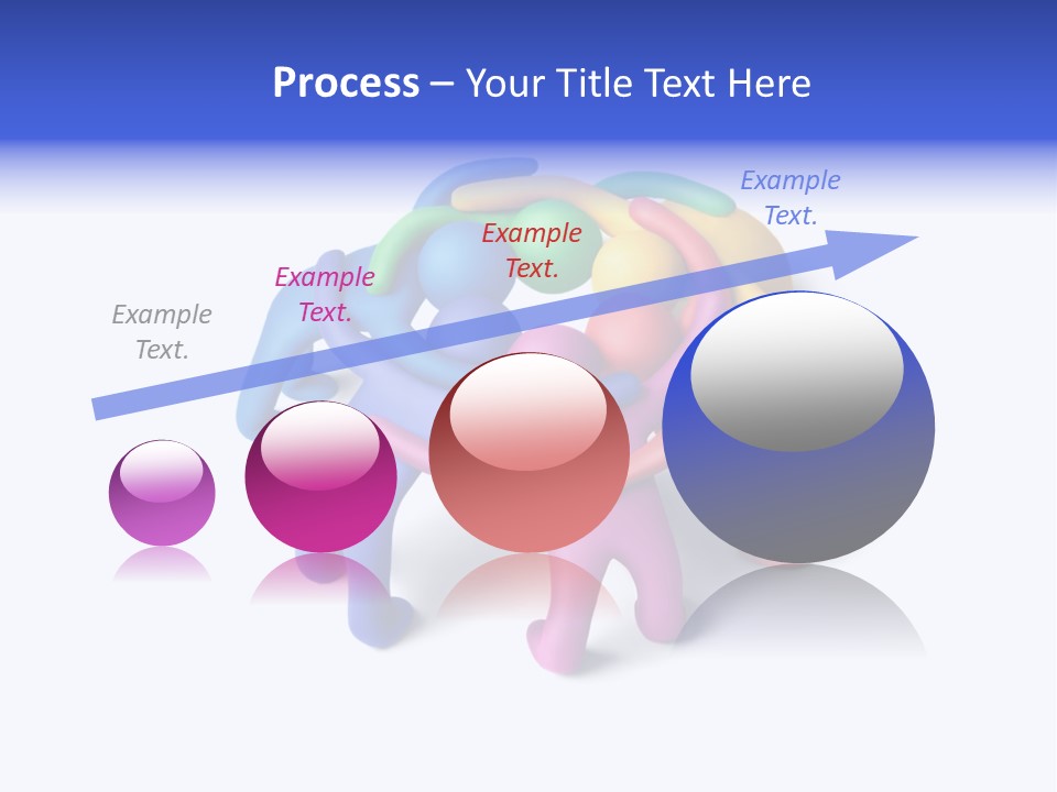 A Group Of Colorful People Hugging Each Other PowerPoint Template