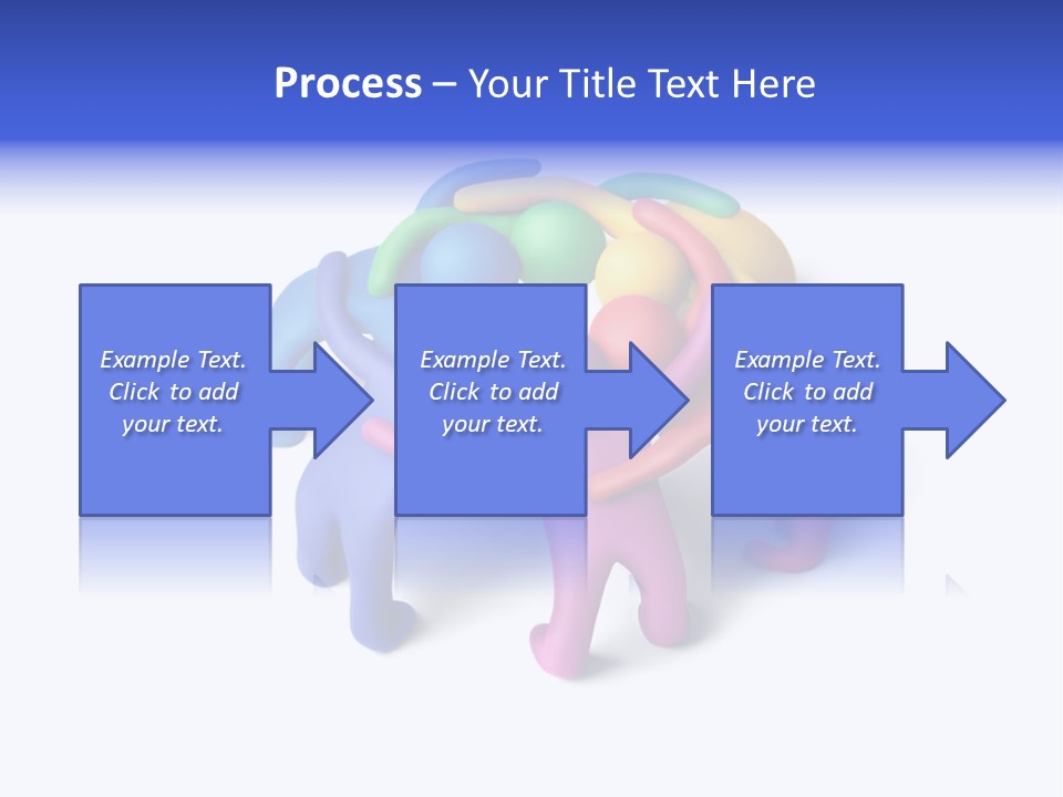 A Group Of Colorful People Hugging Each Other PowerPoint Template