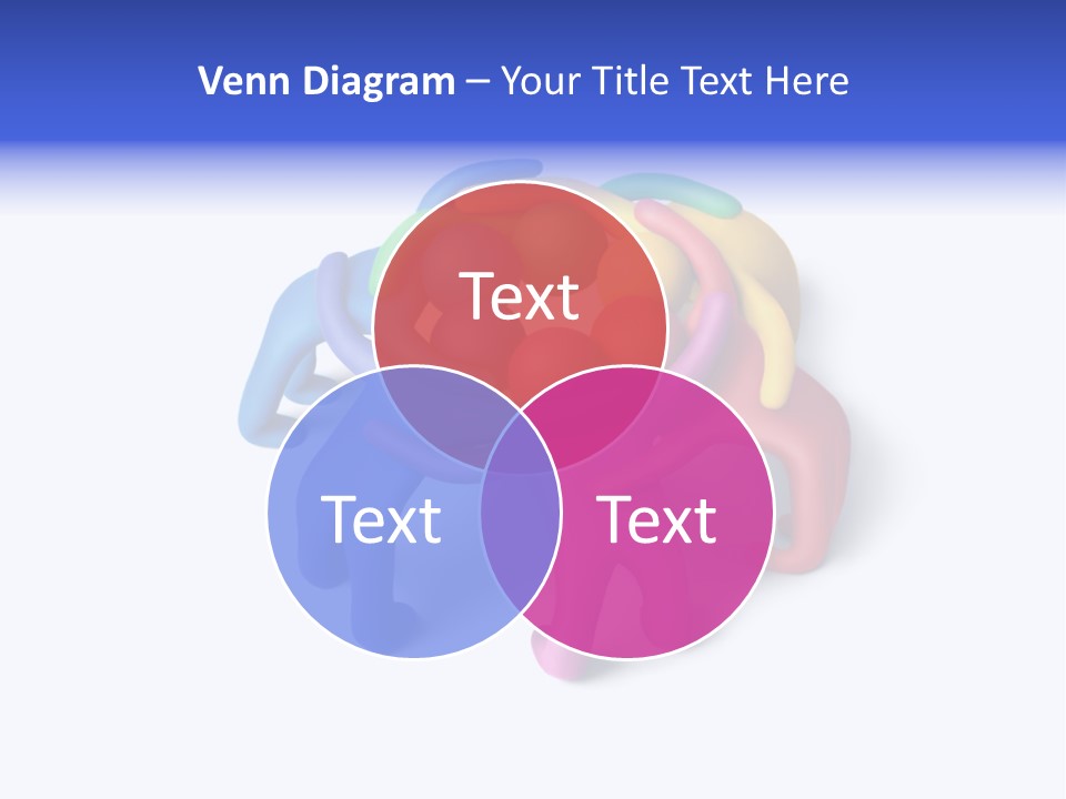 A Group Of Colorful People Hugging Each Other PowerPoint Template