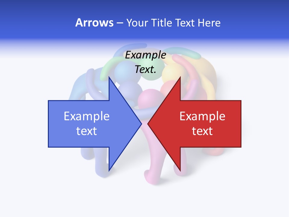 A Group Of Colorful People Hugging Each Other PowerPoint Template