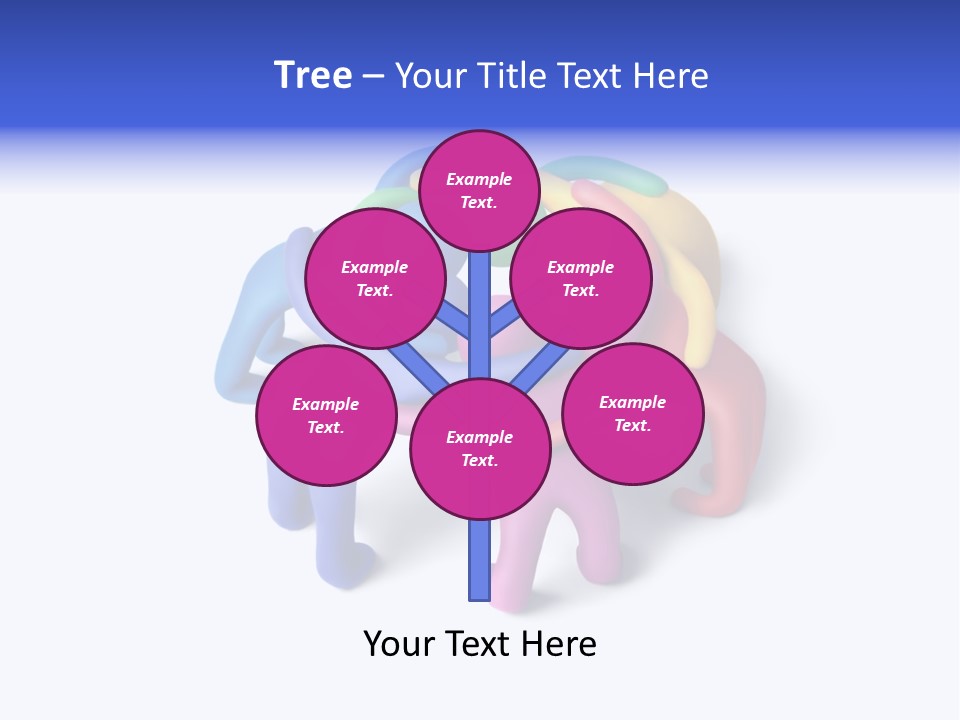 A Group Of Colorful People Hugging Each Other PowerPoint Template