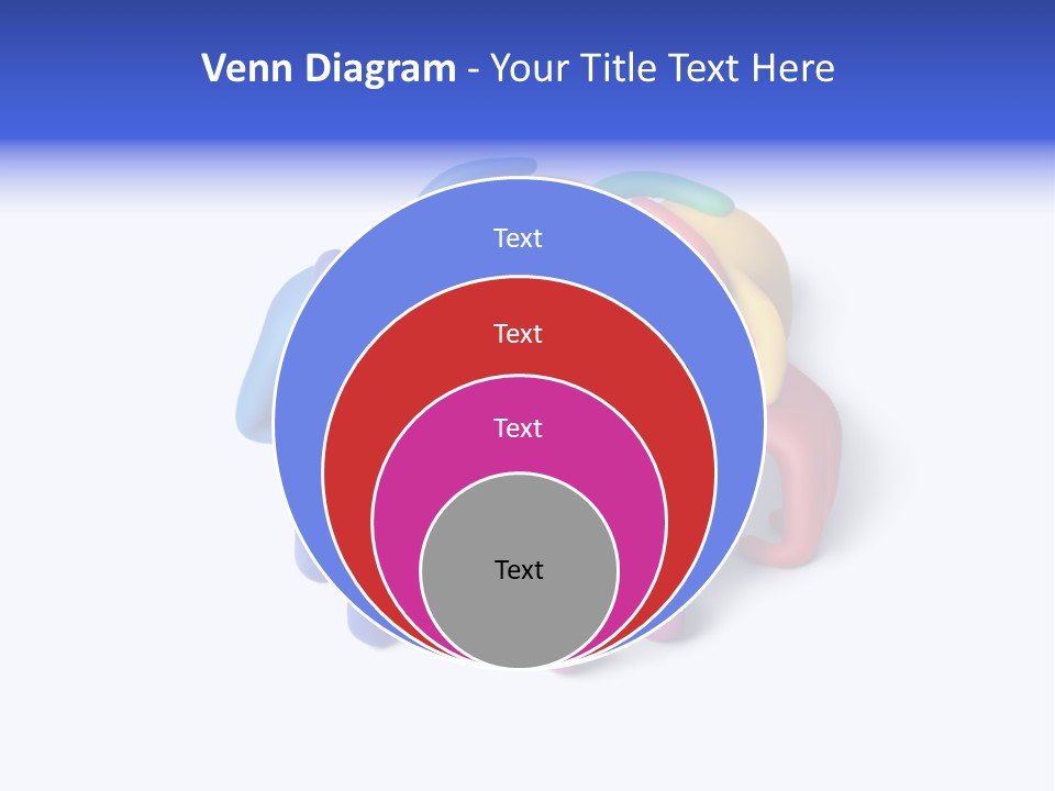 A Group Of Colorful People Hugging Each Other PowerPoint Template